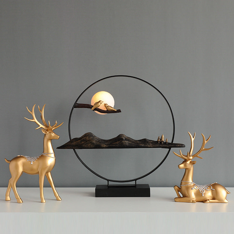 Noogni™ Modern Resin Couple Deer Statue