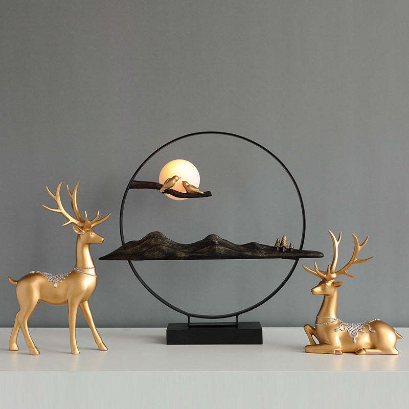 Noogni™ Modern Resin Couple Deer Statue