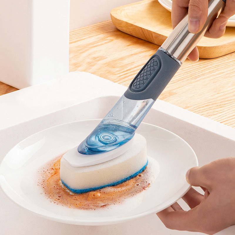 Multifunctional Dish Brush with Soap Dispenser and Long Handle - Noogni