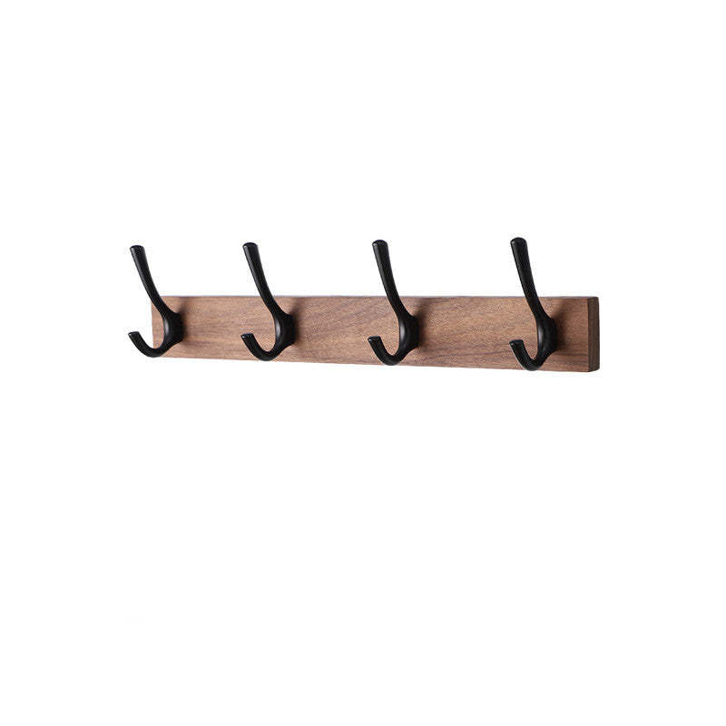 Noogni™ Premium Black Walnut 4-Hook Wall Rack - Noogni