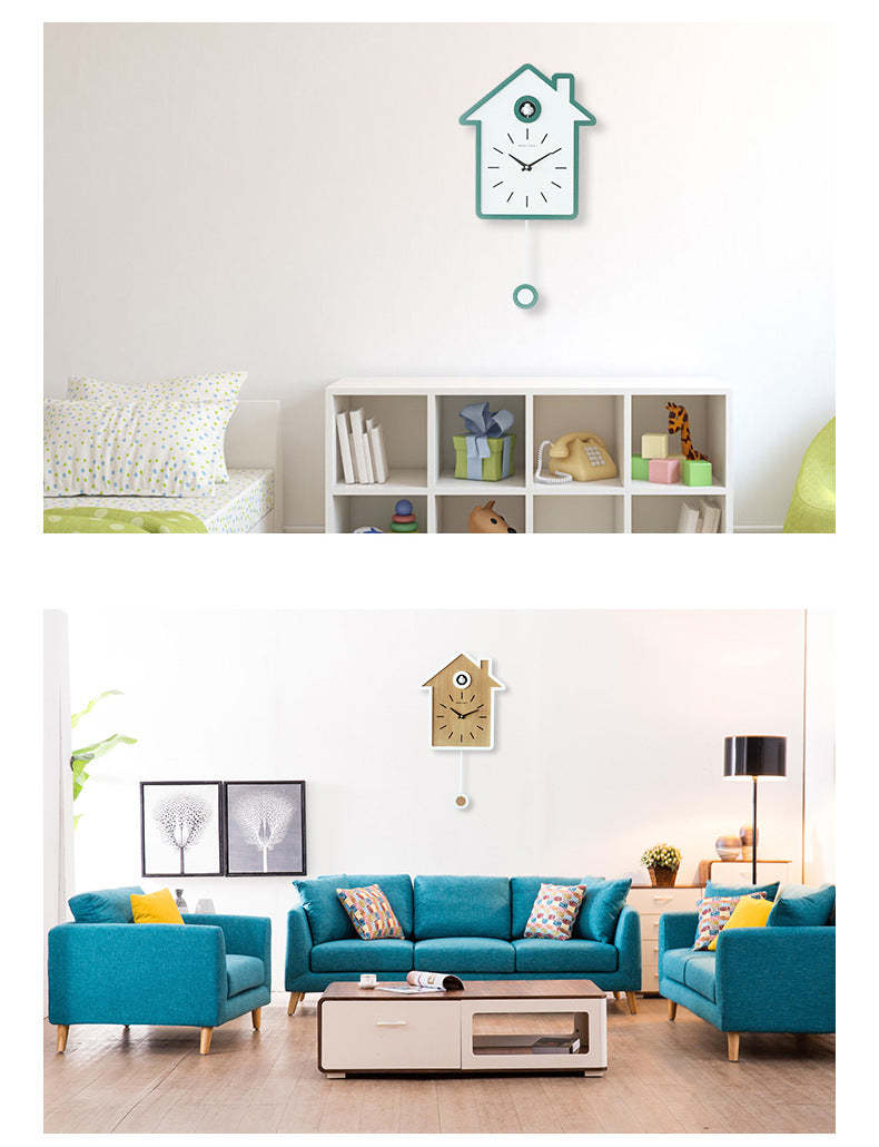 Noogni™ Modern Minimalist Cuckoo Wall Clock - Noogni