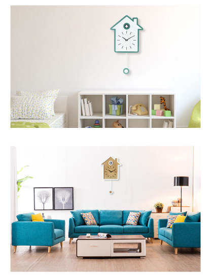 Noogni™ Modern Minimalist Cuckoo Wall Clock - Noogni