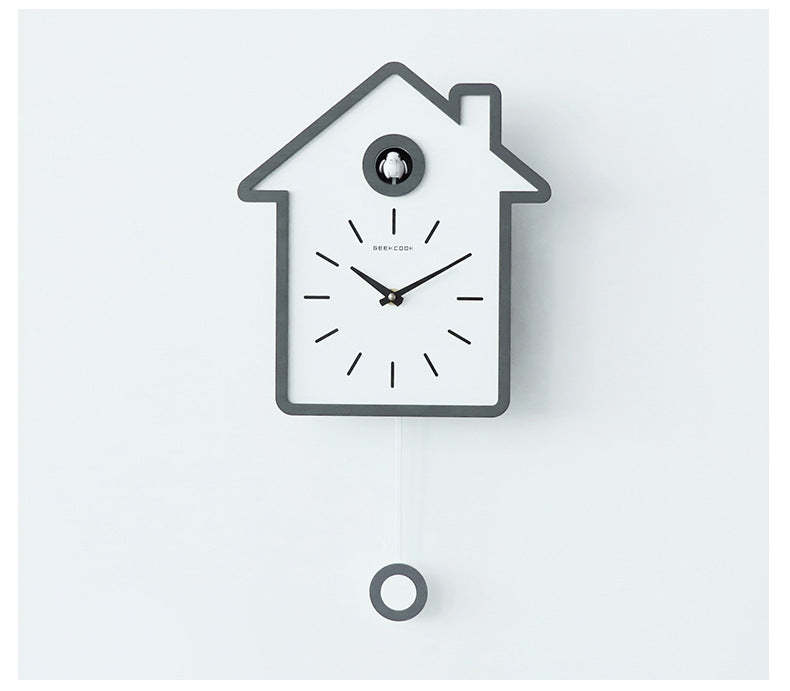 Noogni™ Modern Minimalist Cuckoo Wall Clock - Noogni