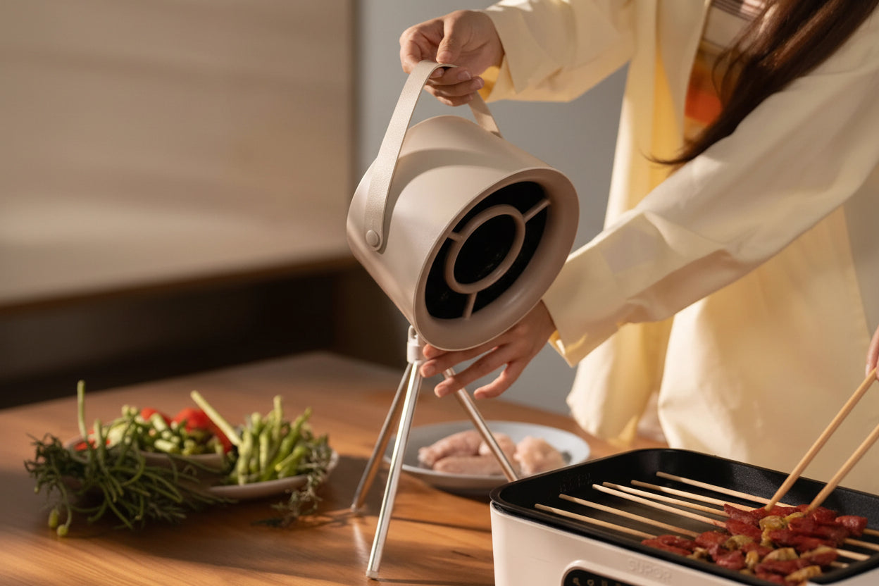 Portable Desktop Exhaust Fan Mini Kitchen Hood – USB Powered - Noogni