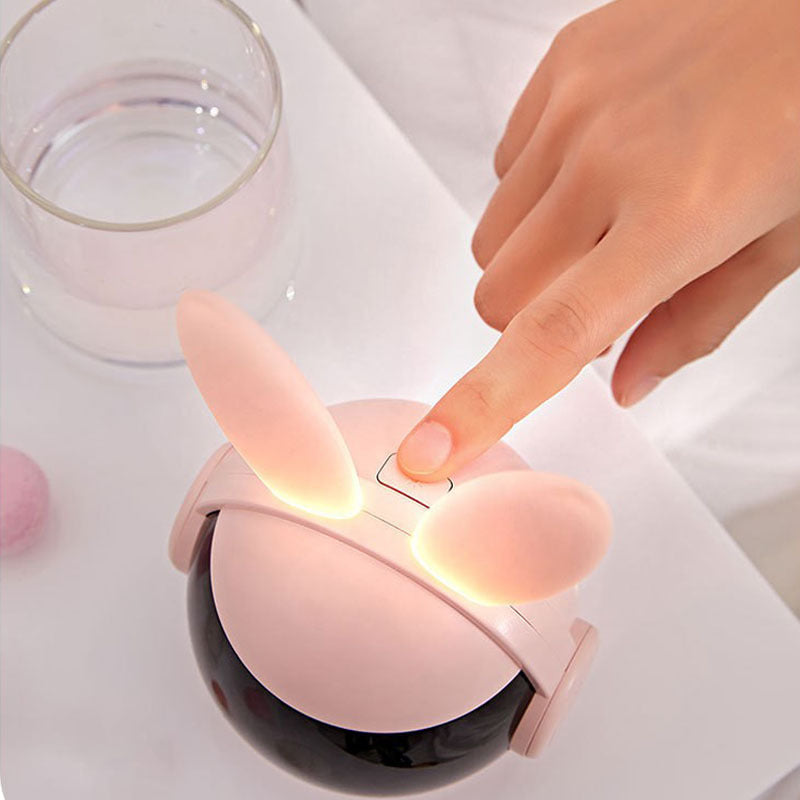 Bunny Night Light Alarm Clock with Rechargeable Battery - Noogni