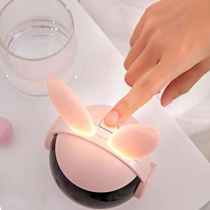 Bunny Night Light Alarm Clock with Rechargeable Battery - Noogni