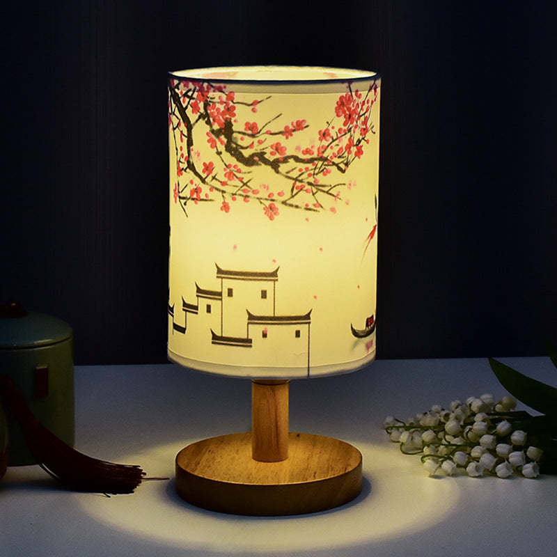 Chinese Style LED Bedside Table Lamp Decorative Night Light - Noogni