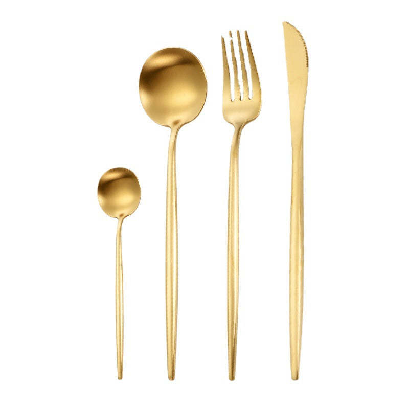 Portuguese Style 304 Stainless Steel Knife Fork Spoon Set - Noogni