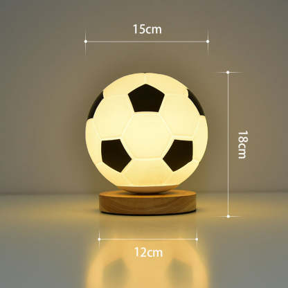 Football LED Glass Night Lamp USB Bedside Light - Noogni