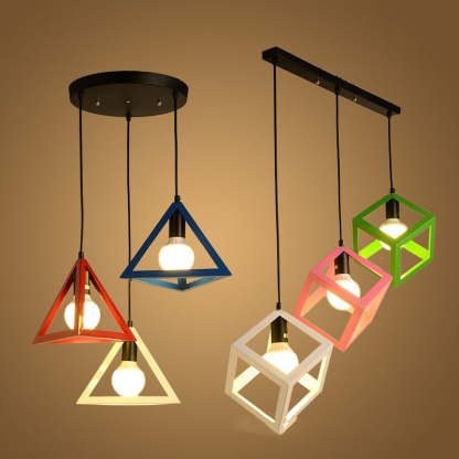 Three-Head Modern Simple Iron LED Pendant Lamp - Noogni