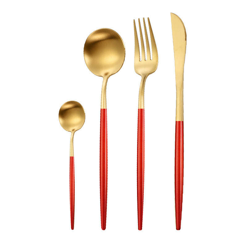 Portuguese Style 304 Stainless Steel Knife Fork Spoon Set - Noogni