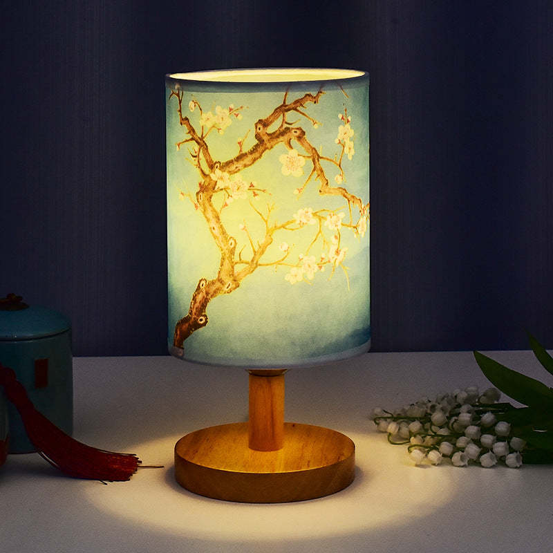 Chinese Style LED Bedside Table Lamp Decorative Night Light - Noogni