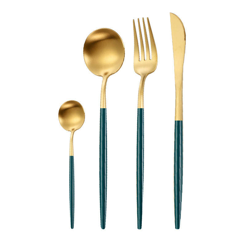 Portuguese Style 304 Stainless Steel Knife Fork Spoon Set - Noogni