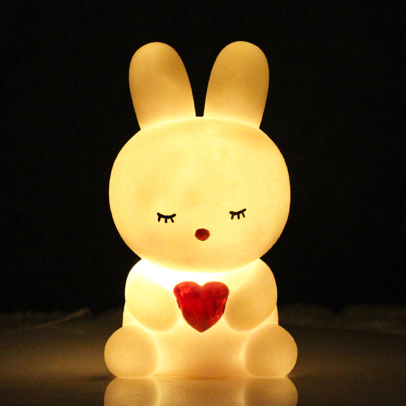 Cute Cartoon Rabbit Bedside Night Lamp for Kids - Noogni