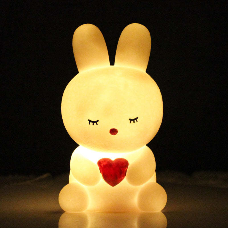 Cute Cartoon Rabbit Bedside Night Lamp for Kids - Noogni