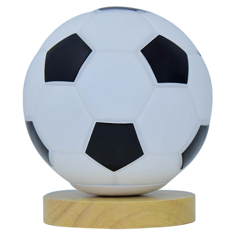 Football LED Glass Night Lamp USB Bedside Light - Noogni