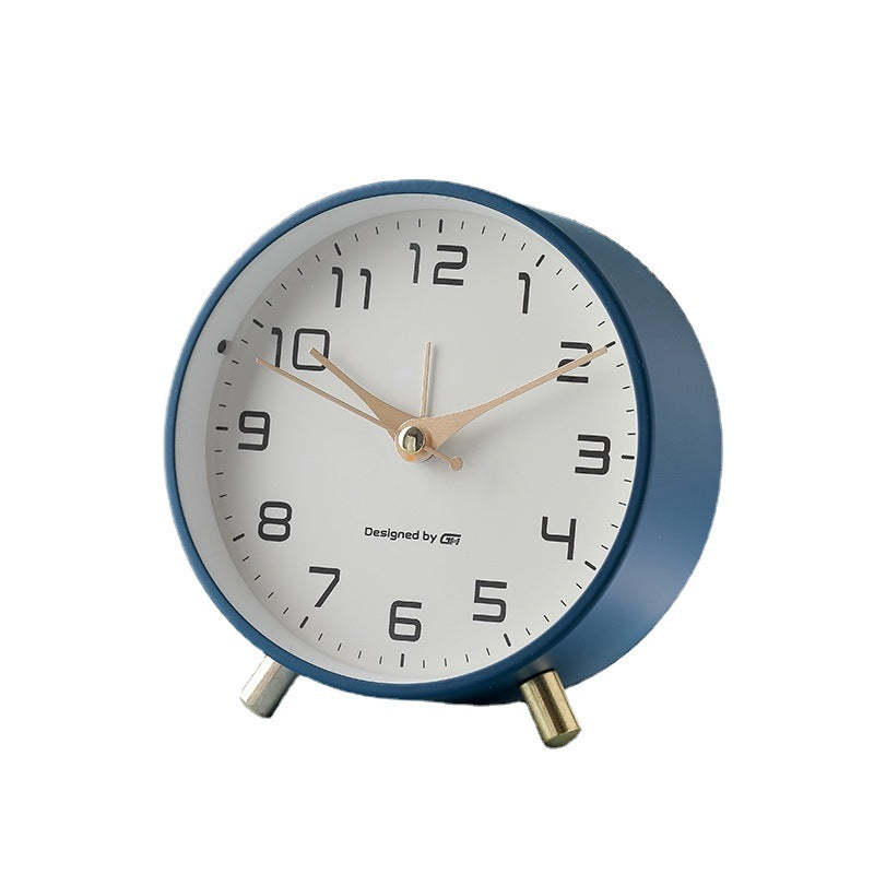 Modern Metal Desk Alarm Clock – Minimalist Home Style - Noogni