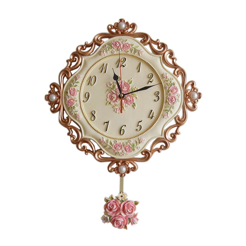 Noogni™ European Floral Stereo Wall Clock - Noogni