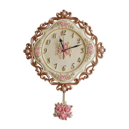 Noogni™ European Floral Stereo Wall Clock - Noogni