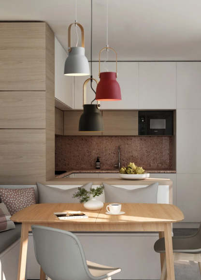 Nordic Loft LED Iron Pendant Light Industrial Retro E27 Hanging Lamp - Noogni