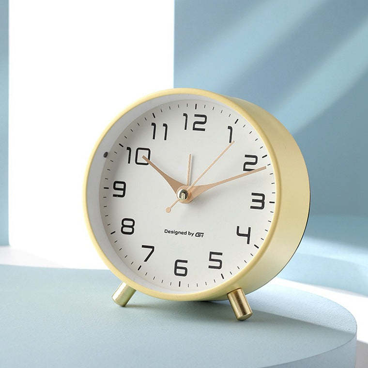 Modern Metal Desk Alarm Clock – Minimalist Home Style - Noogni