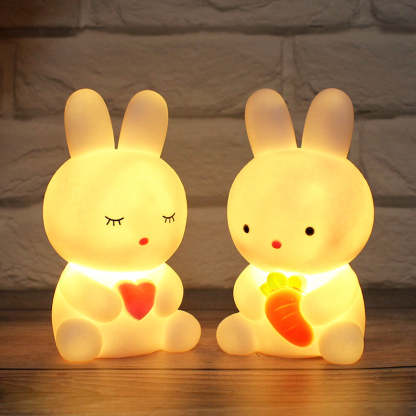 Cute Cartoon Rabbit Bedside Night Lamp for Kids - Noogni