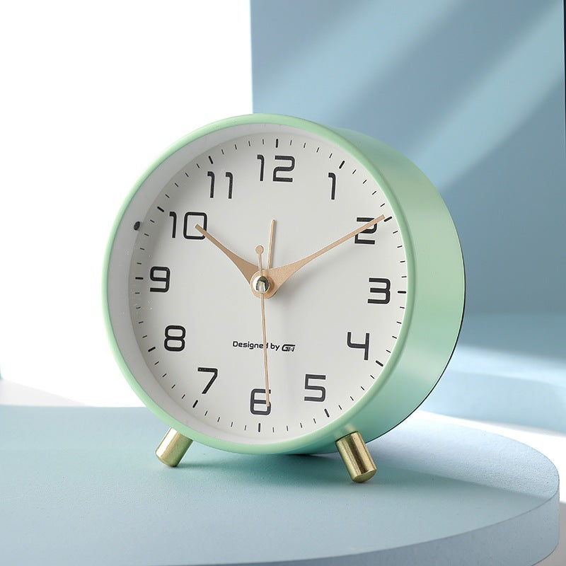 Modern Metal Desk Alarm Clock – Minimalist Home Style - Noogni