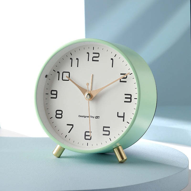 Modern Metal Desk Alarm Clock – Minimalist Home Style - Noogni