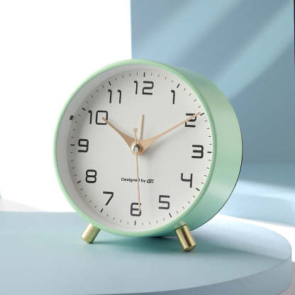 Modern Metal Desk Alarm Clock – Minimalist Home Style - Noogni