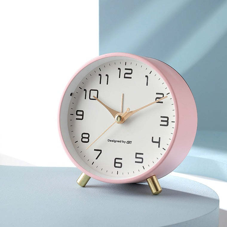 Modern Metal Desk Alarm Clock – Minimalist Home Style - Noogni