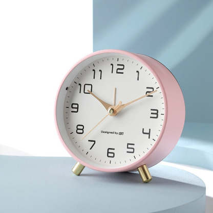 Modern Metal Desk Alarm Clock – Minimalist Home Style - Noogni