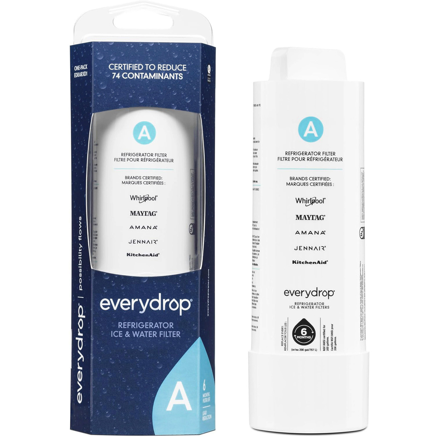 EDRARXD1 filter A - refrigerator water filter, FILTER A
