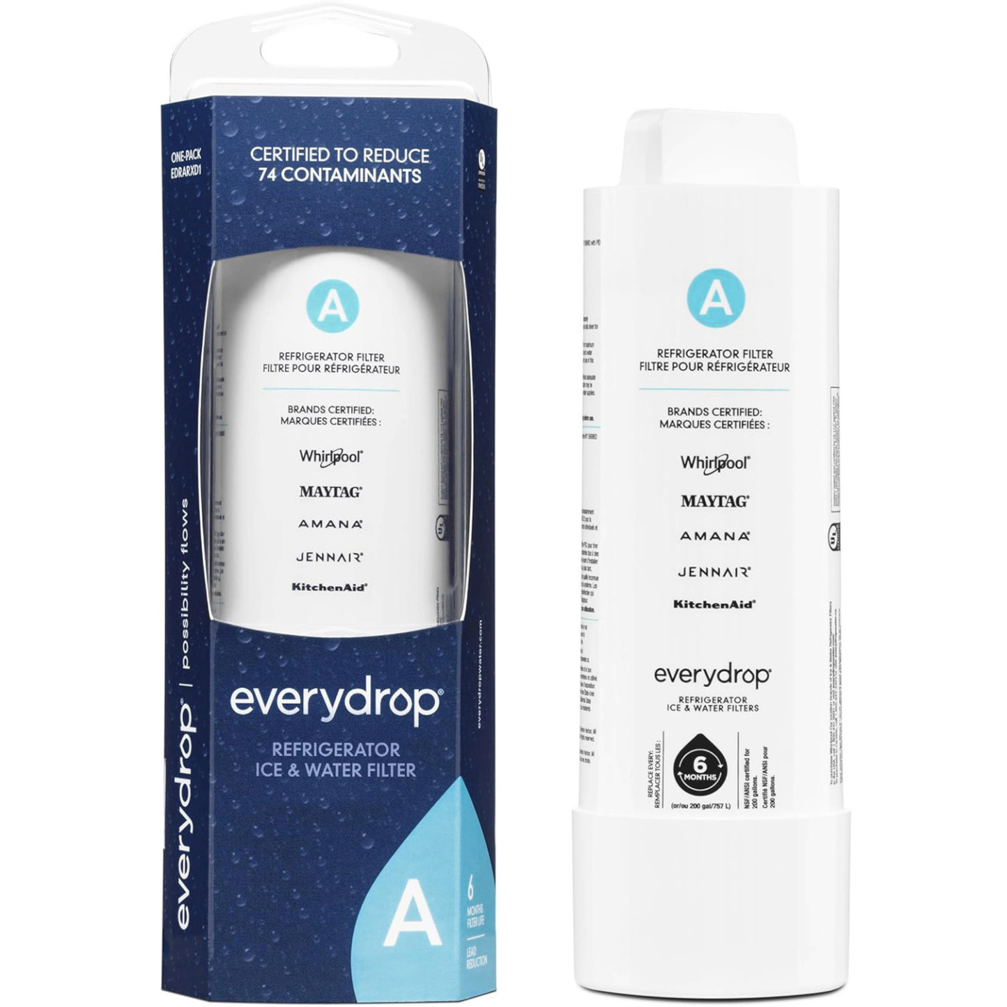 EDRARXD1 filter A - refrigerator water filter, FILTER A