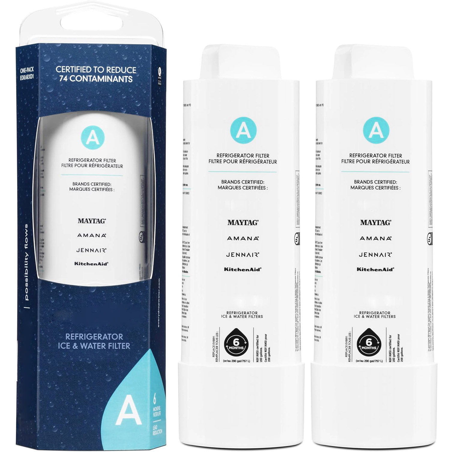 EDRARXD1 Water Filter A - refrigerator water filter A