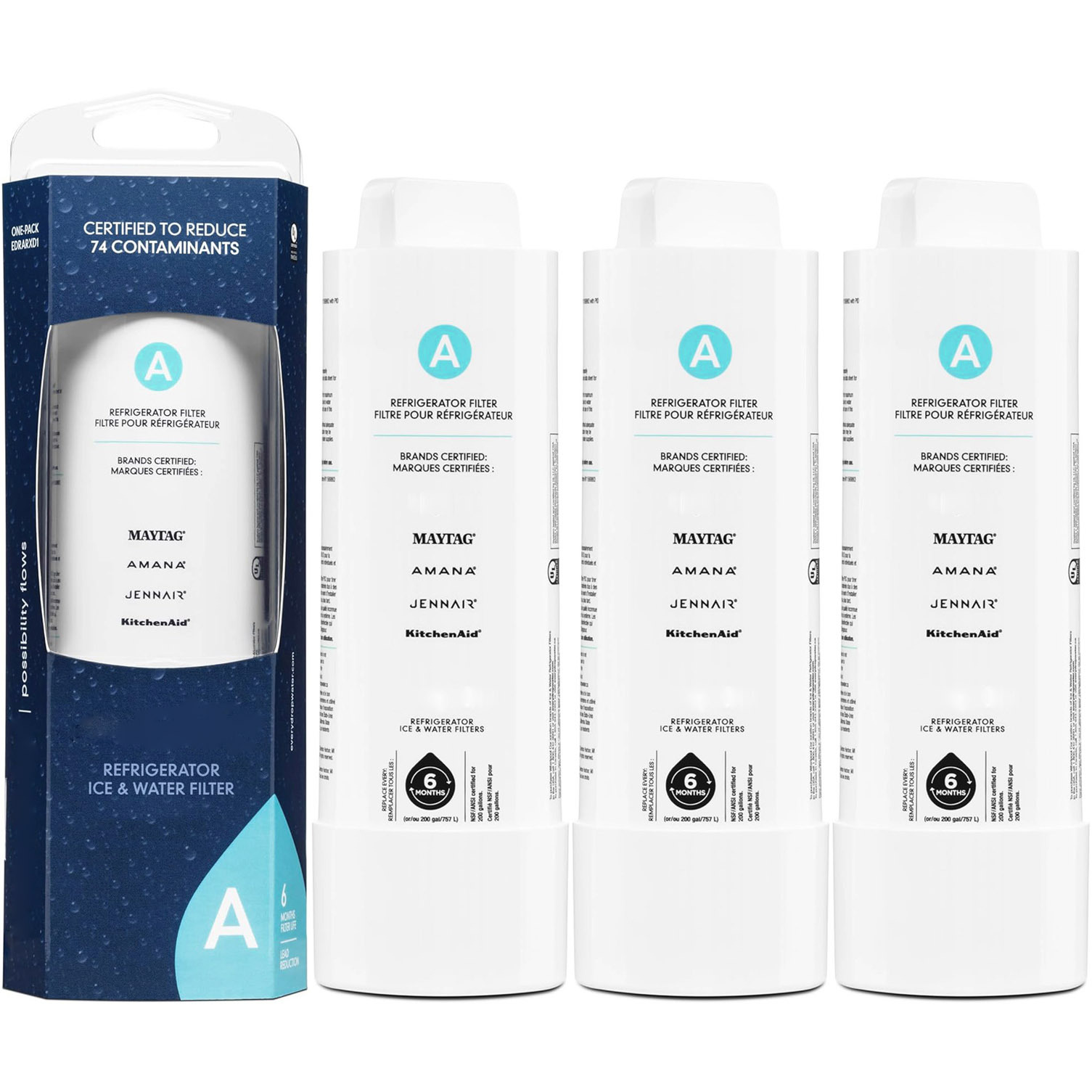 EDRARXD1 Water Filter A - refrigerator water filter A