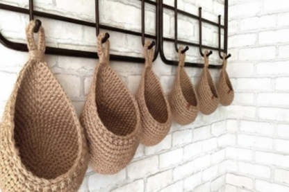Wall Hanging Wicker Fruit and Vegetable Basket - Noogni