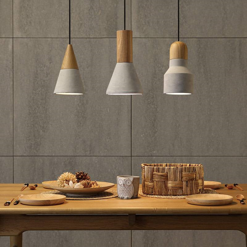 Loft Industrial Cement Pendant Light Nordic Style - Noogni