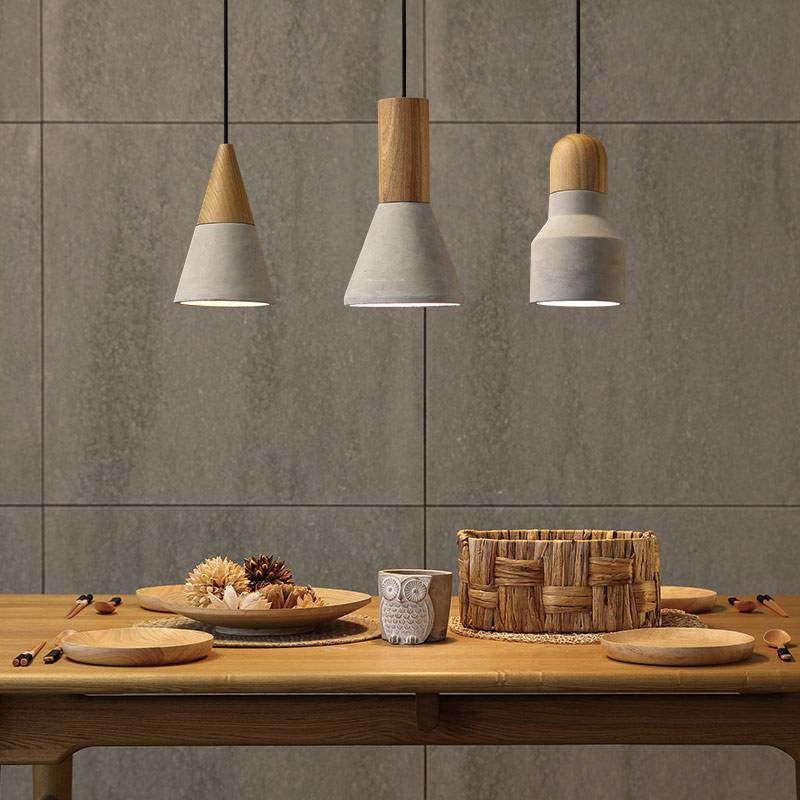 Loft Industrial Cement Pendant Light Nordic Style - Noogni