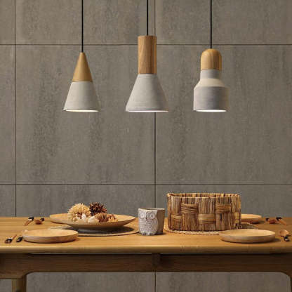 Loft Industrial Cement Pendant Light Nordic Style - Noogni