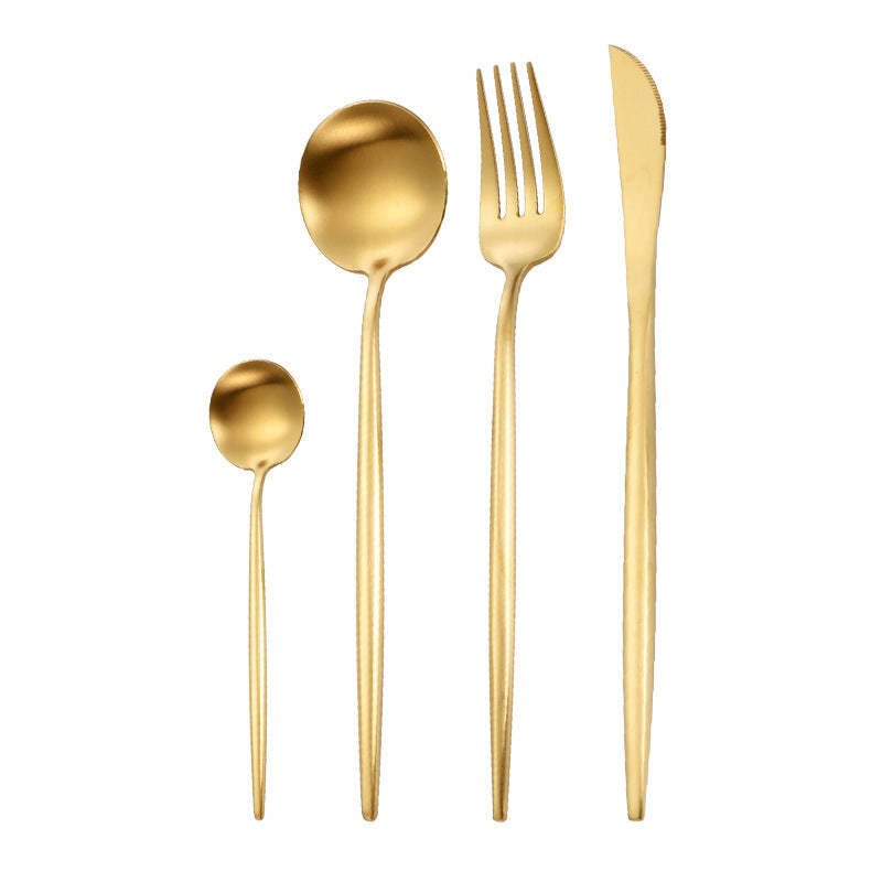 Portuguese Style 304 Stainless Steel Knife Fork Spoon Set - Noogni