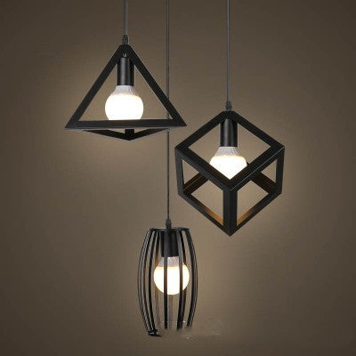 Three-Head Modern Simple Iron LED Pendant Lamp - Noogni