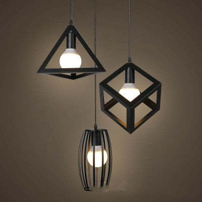 Three-Head Modern Simple Iron LED Pendant Lamp - Noogni
