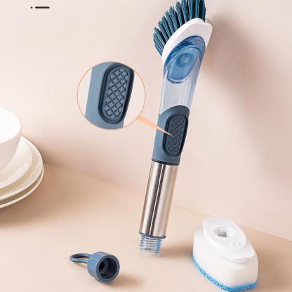 Multifunctional Dish Brush with Soap Dispenser and Long Handle - Noogni