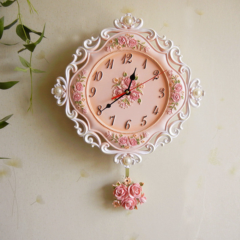 Noogni™ European Floral Stereo Wall Clock - Noogni
