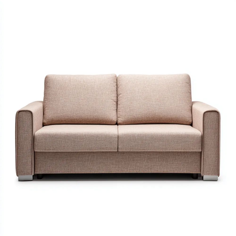 Canapé 2 Places 150x85x90 cm Tissu Beige - Design Contemporain-Aestelora