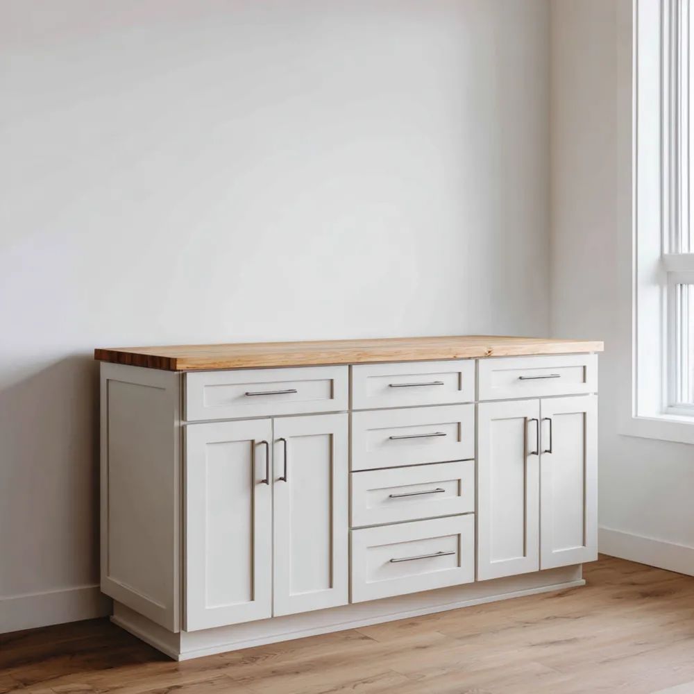 Buffet en bois MDF 160x45x85 cm – Blanc cassé/Chêne naturel-Formelano