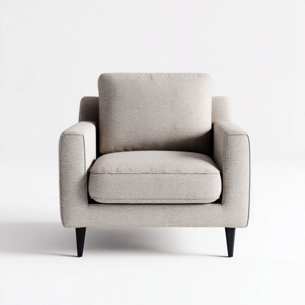 Fauteuil Tissu 90x80x85 cm – Beige – Design Contemporain-Formelano