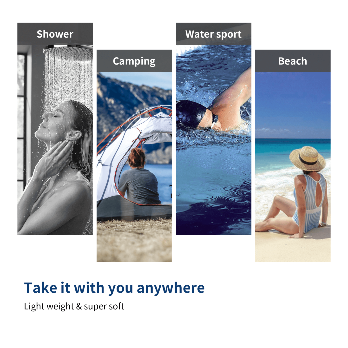 Valentine's Day Swan Couple with Red Roses Bath Towel