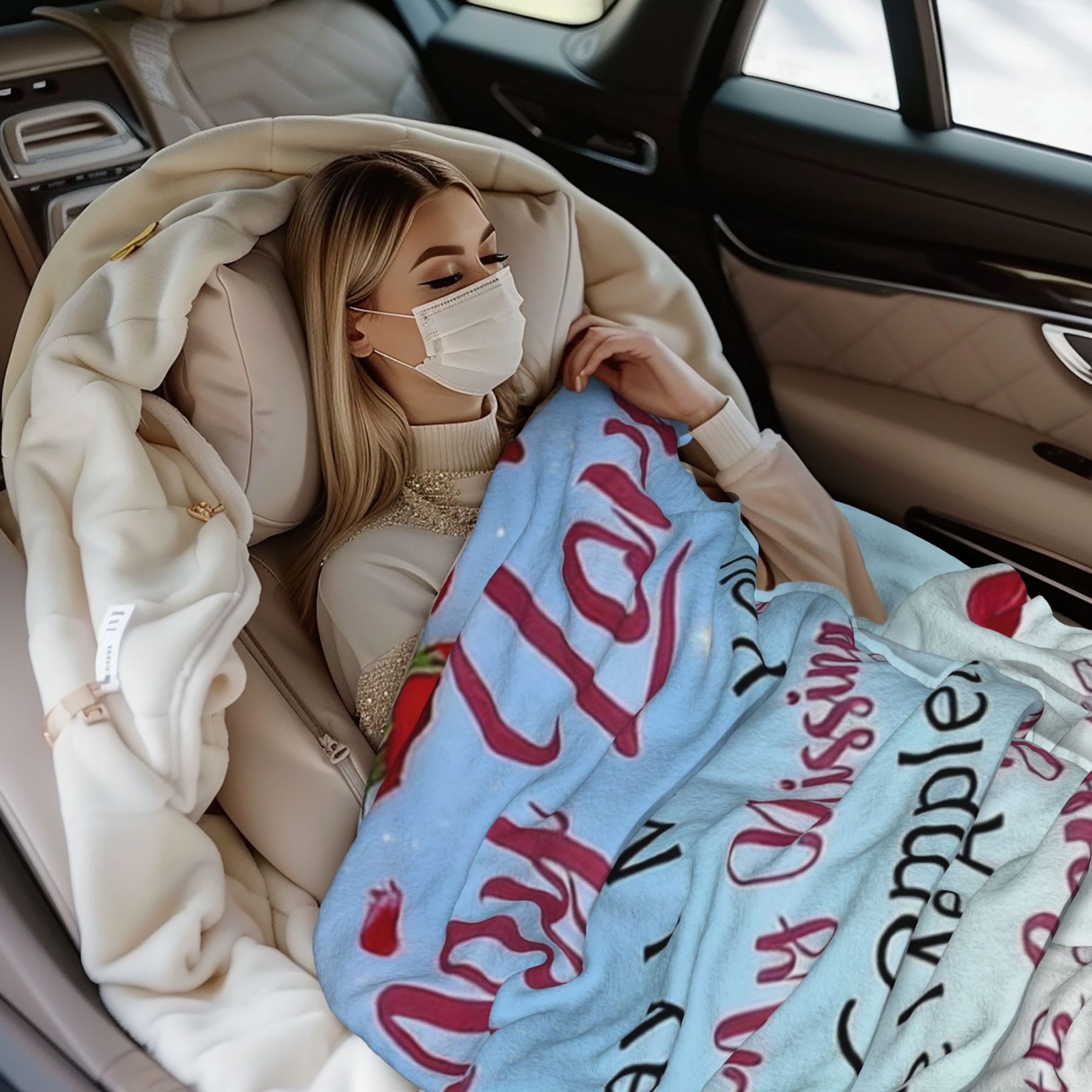 My Love" Romantic Quote Blanket – I Love You With All My Heart & Soul