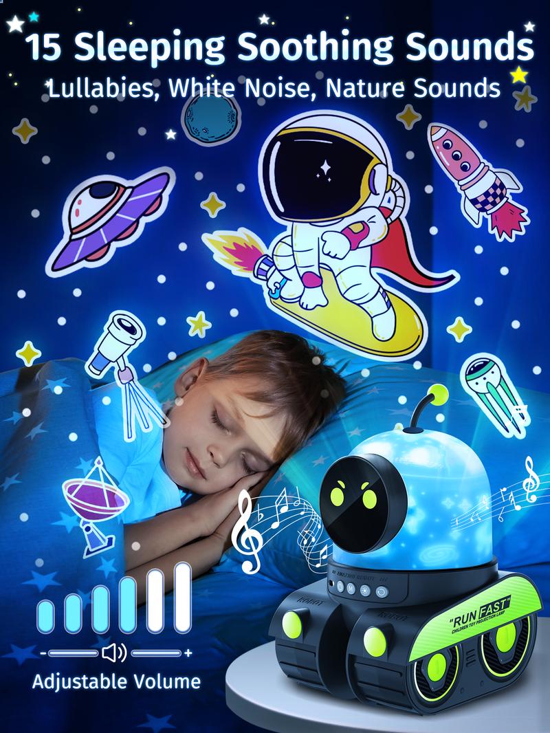 Onefire Kids Gift Kids Night Light，with 15 Films+15 White Noises，Remote Control，Baby Night Light Projector，Perfect Gifts for kids，Baby Christmas Gifts，Baby Birthday Gifts，for  Ages 1-10[Energy Class F]